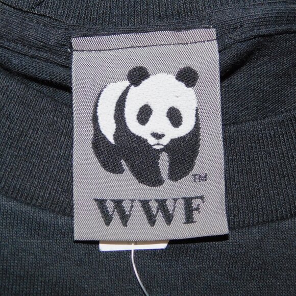 VTG WWF World Wildlife Fund Mens L Animals T Shirt PROTECT OUR PEACEABLE Kingdom - Picture 7 of 11